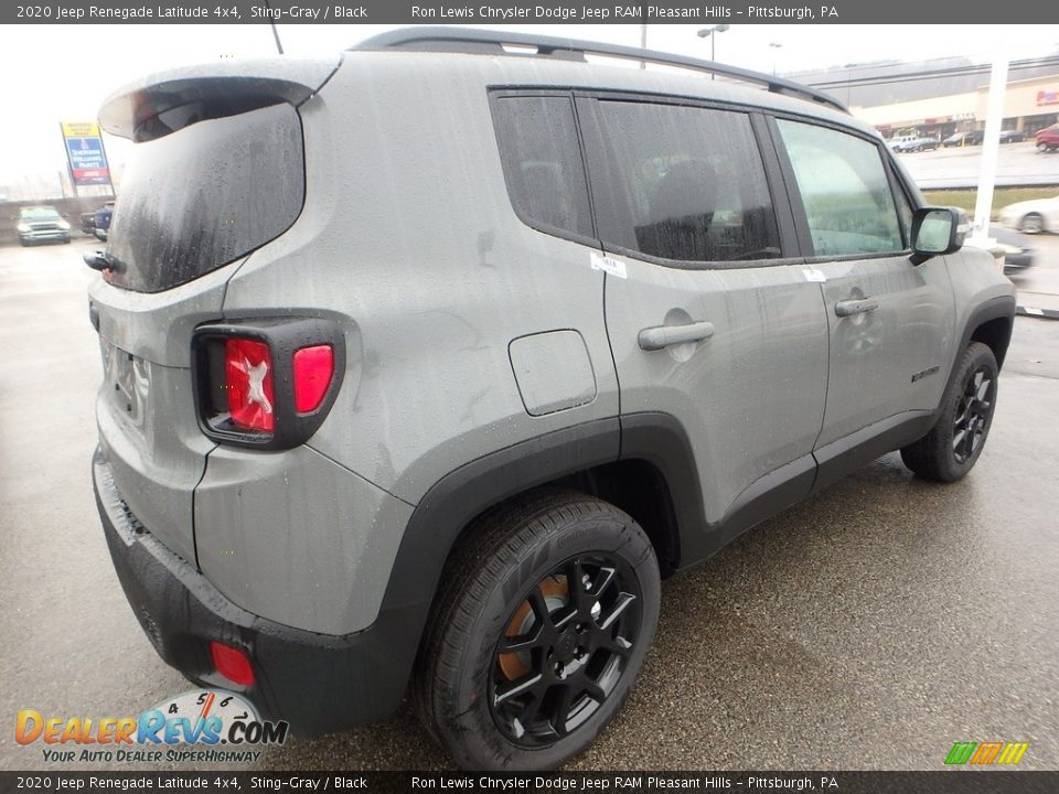 2020 Jeep Renegade Latitude 4x4 Sting-Gray / Black Photo #6