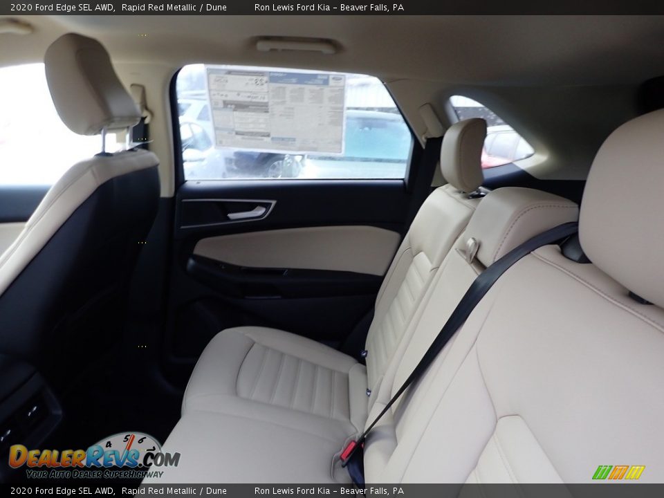 2020 Ford Edge SEL AWD Rapid Red Metallic / Dune Photo #14