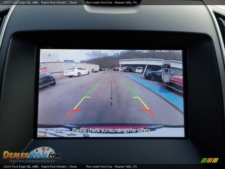 2020 Ford Edge SEL AWD Rapid Red Metallic / Dune Photo #20