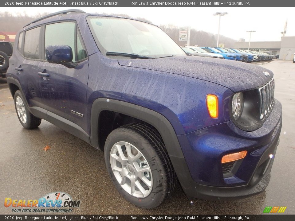 2020 Jeep Renegade Latitude 4x4 Jetset Blue / Ski Gray/Black Photo #8