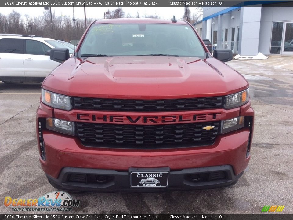 2020 Chevrolet Silverado 1500 Custom Crew Cab 4x4 Cajun Red Tintcoat / Jet Black Photo #4