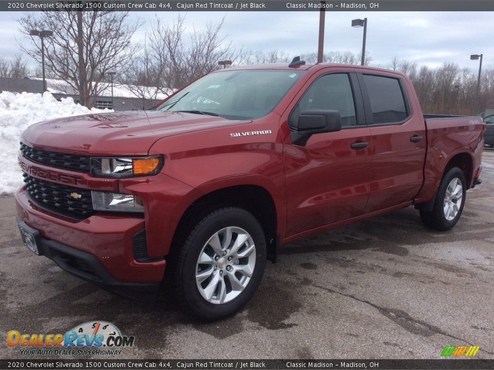 2020 Chevrolet Silverado 1500 Custom Crew Cab 4x4 Cajun Red Tintcoat / Jet Black Photo #5