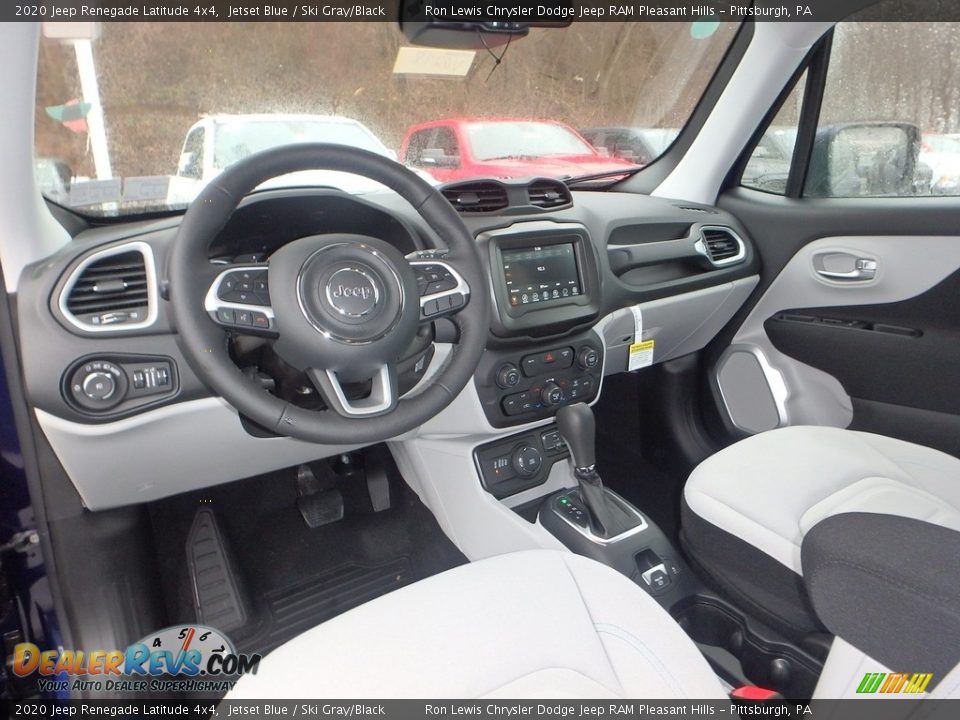 Ski Gray/Black Interior - 2020 Jeep Renegade Latitude 4x4 Photo #13