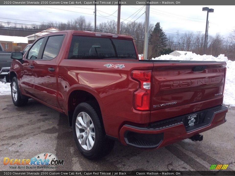 2020 Chevrolet Silverado 1500 Custom Crew Cab 4x4 Cajun Red Tintcoat / Jet Black Photo #7