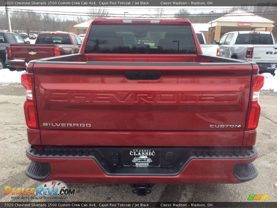 2020 Chevrolet Silverado 1500 Custom Crew Cab 4x4 Cajun Red Tintcoat / Jet Black Photo #8