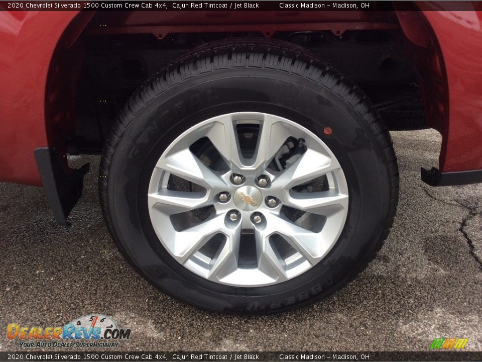 2020 Chevrolet Silverado 1500 Custom Crew Cab 4x4 Cajun Red Tintcoat / Jet Black Photo #10