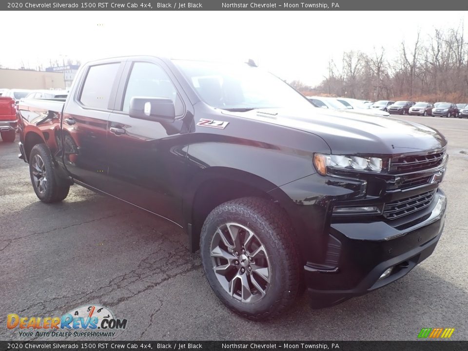 2020 Chevrolet Silverado 1500 RST Crew Cab 4x4 Black / Jet Black Photo #7