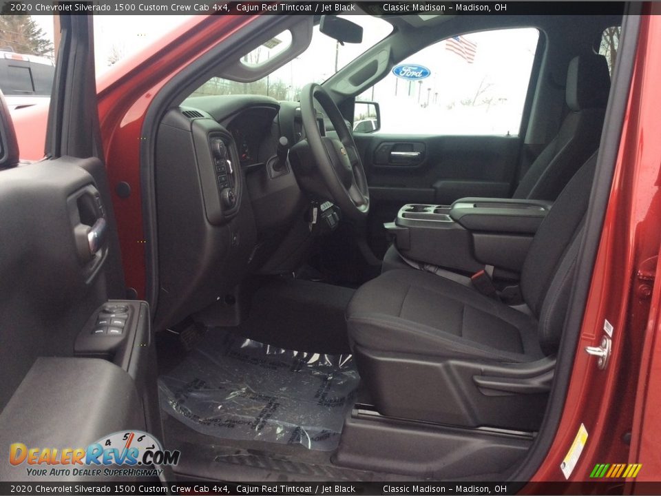 2020 Chevrolet Silverado 1500 Custom Crew Cab 4x4 Cajun Red Tintcoat / Jet Black Photo #12