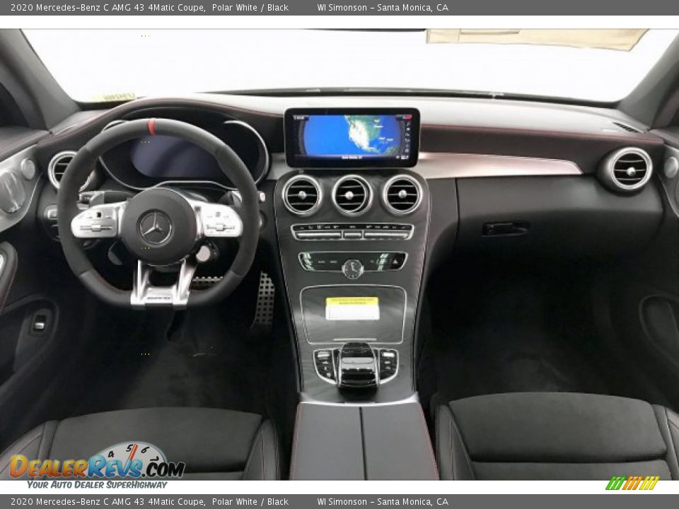 Dashboard of 2020 Mercedes-Benz C AMG 43 4Matic Coupe Photo #17