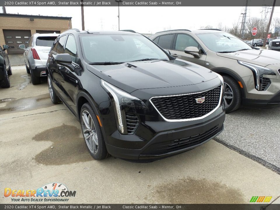 2020 Cadillac XT4 Sport AWD Stellar Black Metallic / Jet Black Photo #1