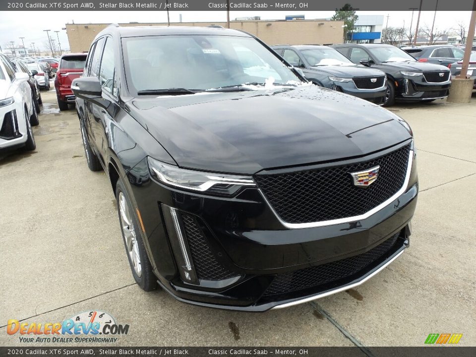 2020 Cadillac XT6 Sport AWD Stellar Black Metallic / Jet Black Photo #1