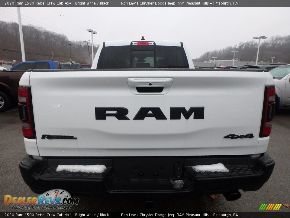 2020 Ram 1500 Rebel Crew Cab 4x4 Bright White / Black Photo #4