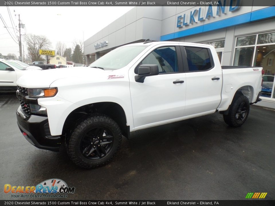 2020 Chevrolet Silverado 1500 Custom Trail Boss Crew Cab 4x4 Summit White / Jet Black Photo #1