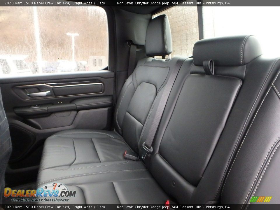 Rear Seat of 2020 Ram 1500 Rebel Crew Cab 4x4 Photo #12