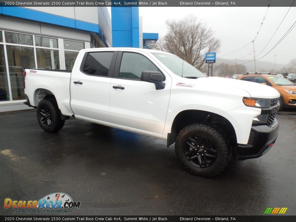 2020 Chevrolet Silverado 1500 Custom Trail Boss Crew Cab 4x4 Summit White / Jet Black Photo #5