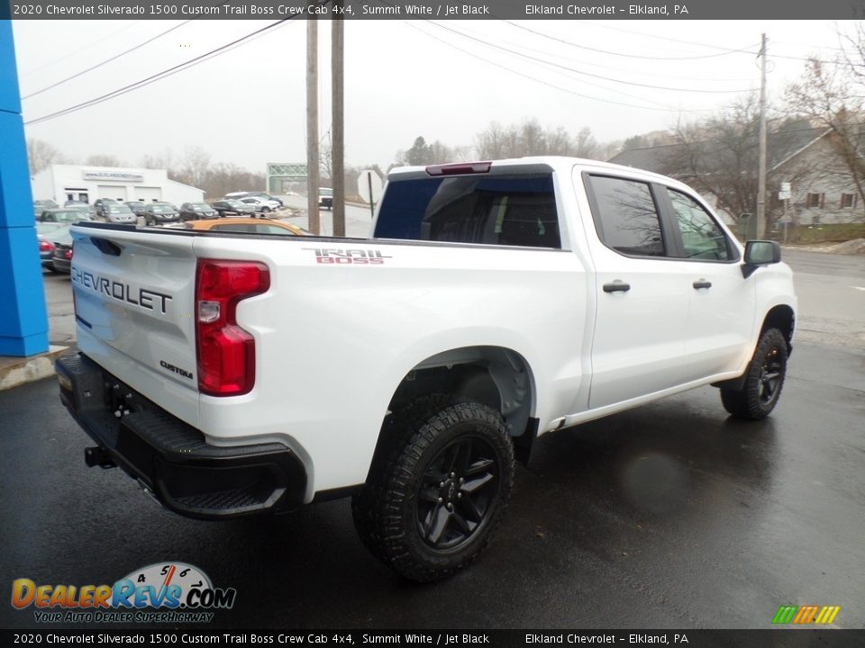 2020 Chevrolet Silverado 1500 Custom Trail Boss Crew Cab 4x4 Summit White / Jet Black Photo #6