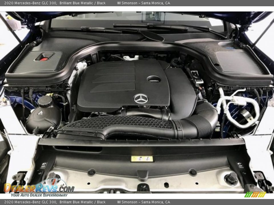 2020 Mercedes-Benz GLC 300 Brilliant Blue Metallic / Black Photo #8