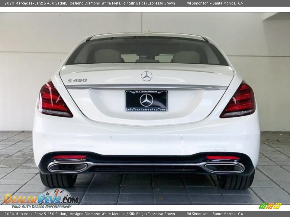 2020 Mercedes-Benz S 450 Sedan designo Diamond White Metallic / Silk Beige/Espresso Brown Photo #3