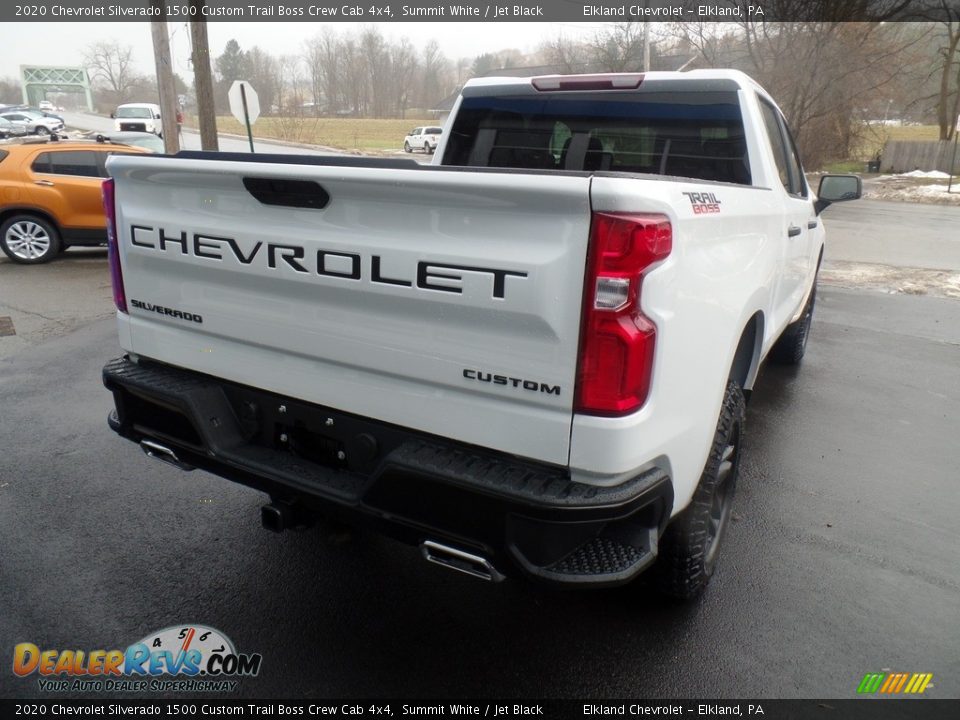 2020 Chevrolet Silverado 1500 Custom Trail Boss Crew Cab 4x4 Summit White / Jet Black Photo #7
