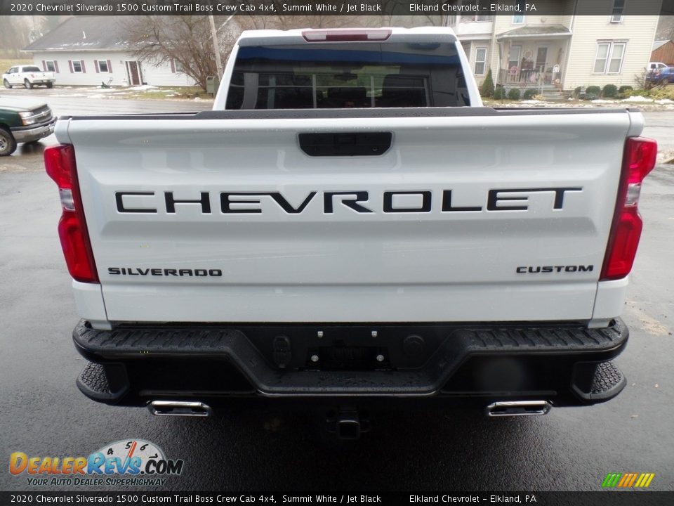 2020 Chevrolet Silverado 1500 Custom Trail Boss Crew Cab 4x4 Summit White / Jet Black Photo #8