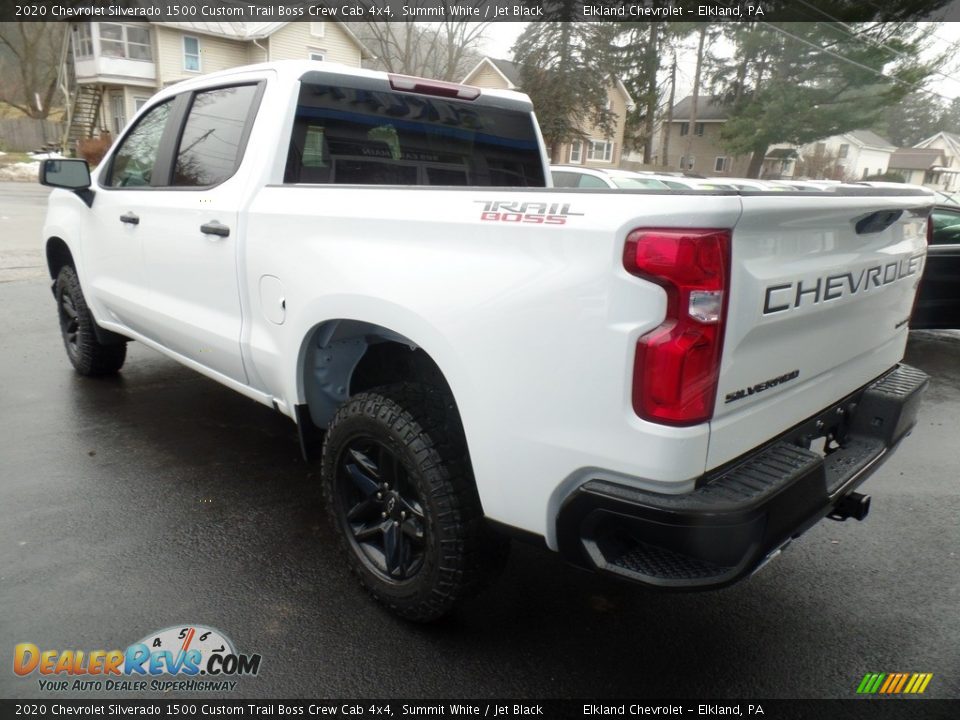 2020 Chevrolet Silverado 1500 Custom Trail Boss Crew Cab 4x4 Summit White / Jet Black Photo #9