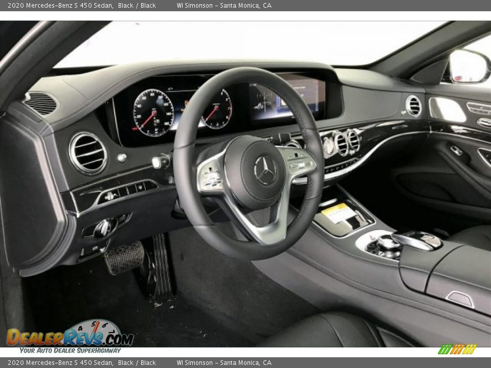 Black Interior - 2020 Mercedes-Benz S 450 Sedan Photo #4