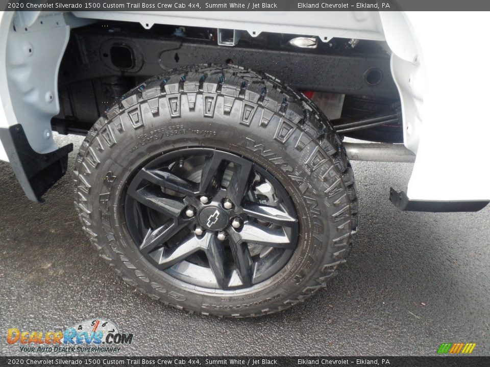 2020 Chevrolet Silverado 1500 Custom Trail Boss Crew Cab 4x4 Summit White / Jet Black Photo #11