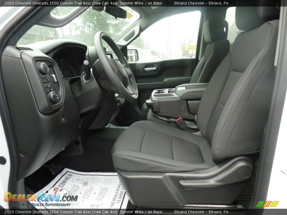 2020 Chevrolet Silverado 1500 Custom Trail Boss Crew Cab 4x4 Summit White / Jet Black Photo #17