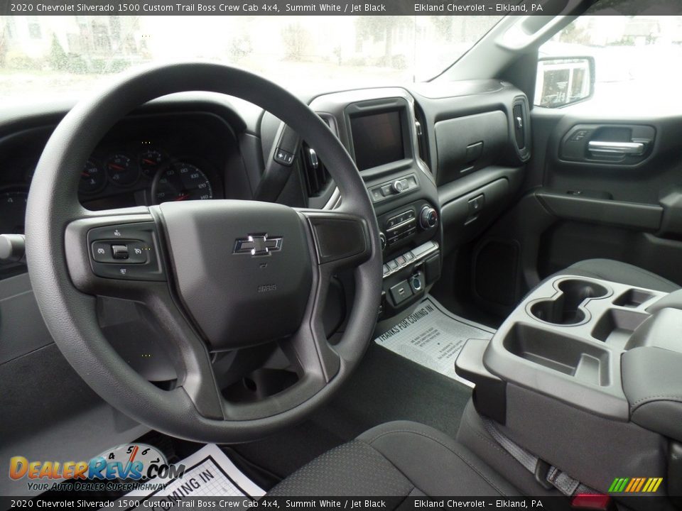 2020 Chevrolet Silverado 1500 Custom Trail Boss Crew Cab 4x4 Summit White / Jet Black Photo #18