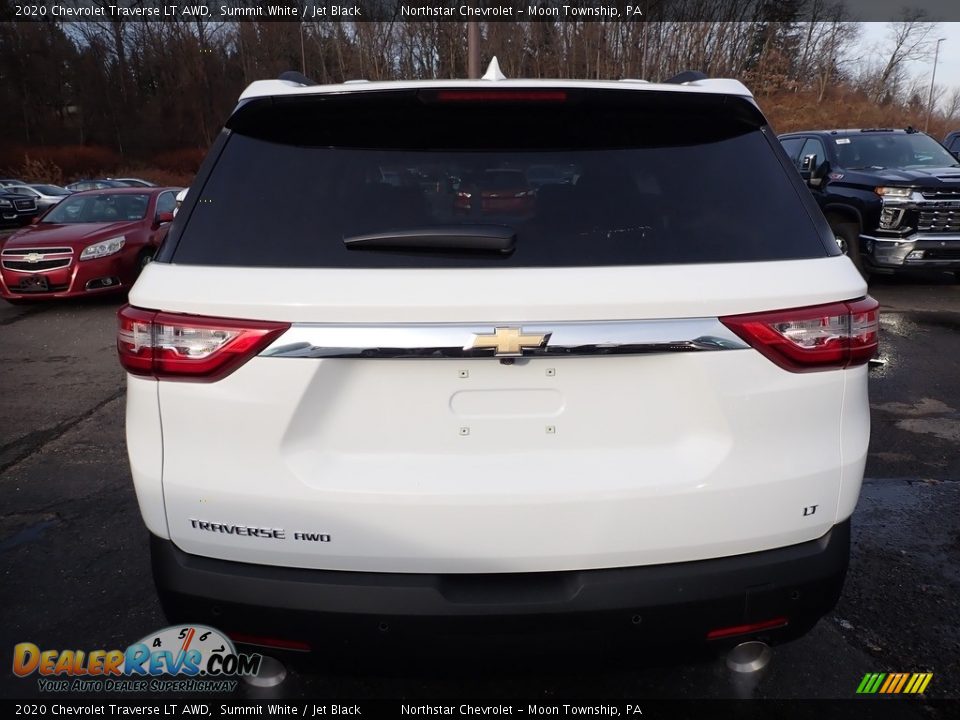 2020 Chevrolet Traverse LT AWD Summit White / Jet Black Photo #4