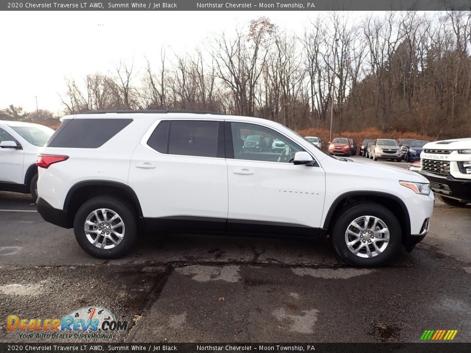 2020 Chevrolet Traverse LT AWD Summit White / Jet Black Photo #6