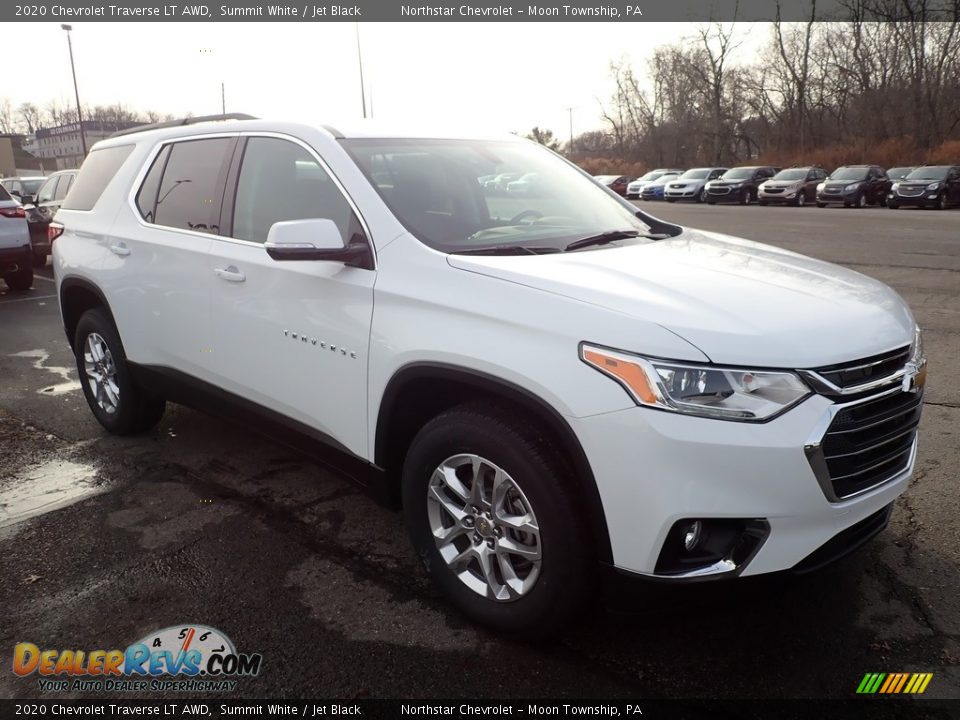 2020 Chevrolet Traverse LT AWD Summit White / Jet Black Photo #7