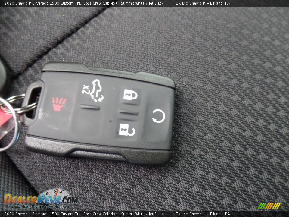 2020 Chevrolet Silverado 1500 Custom Trail Boss Crew Cab 4x4 Summit White / Jet Black Photo #23