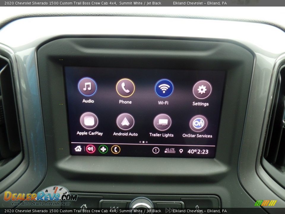 2020 Chevrolet Silverado 1500 Custom Trail Boss Crew Cab 4x4 Summit White / Jet Black Photo #26