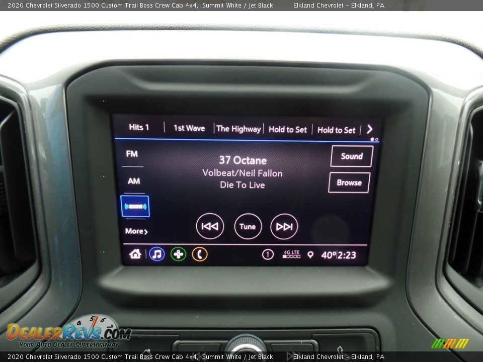 2020 Chevrolet Silverado 1500 Custom Trail Boss Crew Cab 4x4 Summit White / Jet Black Photo #27