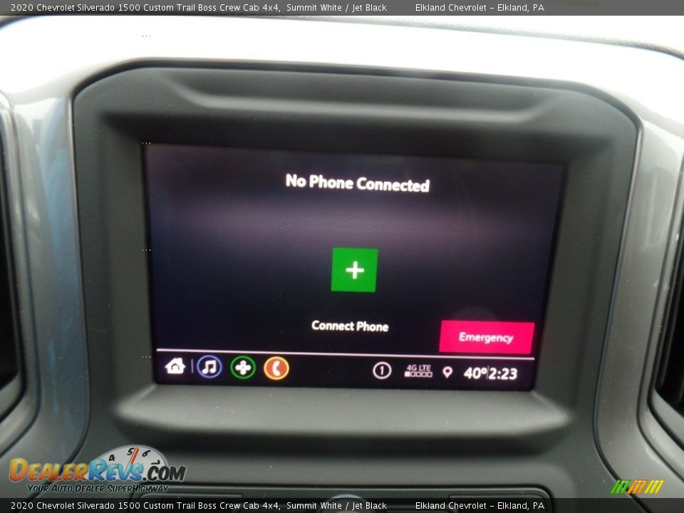 2020 Chevrolet Silverado 1500 Custom Trail Boss Crew Cab 4x4 Summit White / Jet Black Photo #28