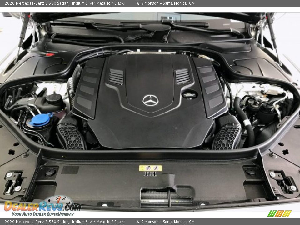 2020 Mercedes-Benz S 560 Sedan Iridium Silver Metallic / Black Photo #8