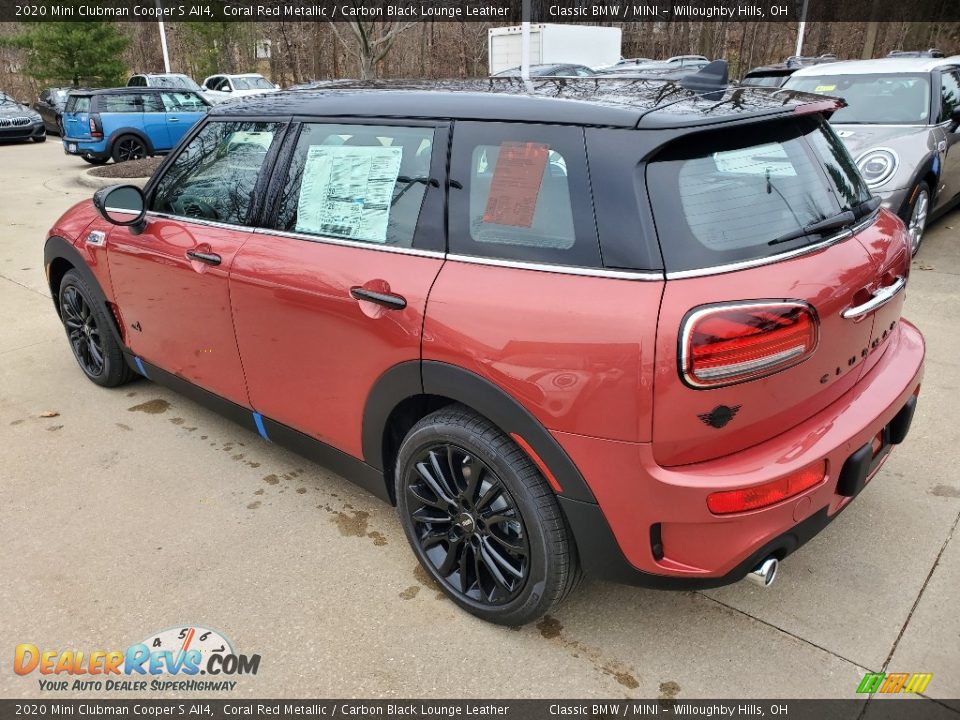 2020 Mini Clubman Cooper S All4 Coral Red Metallic / Carbon Black Lounge Leather Photo #3
