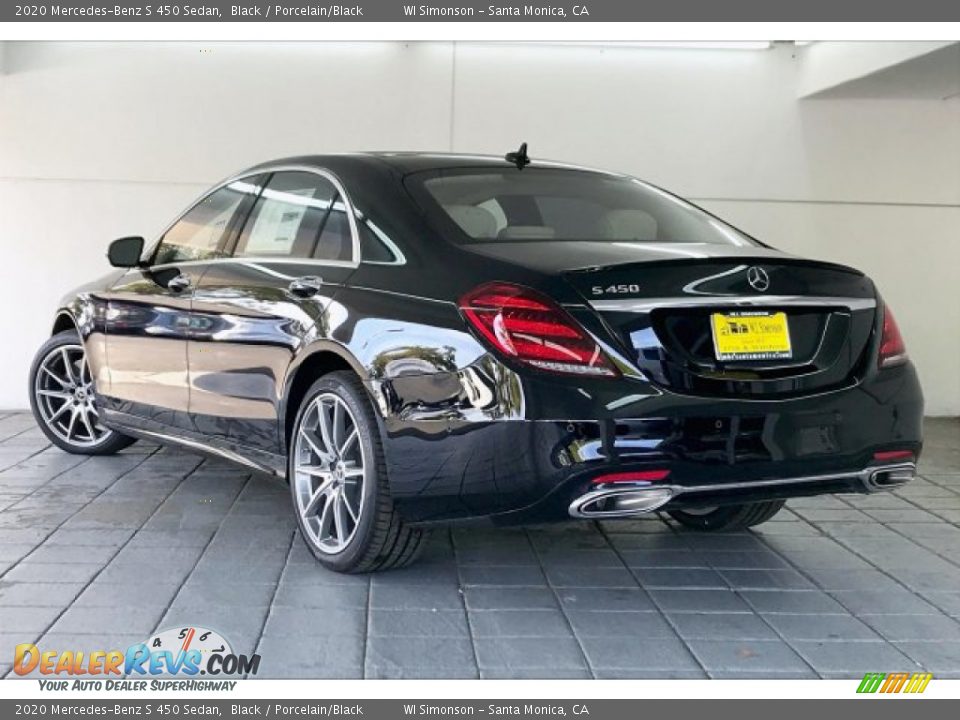 2020 Mercedes-Benz S 450 Sedan Black / Porcelain/Black Photo #2