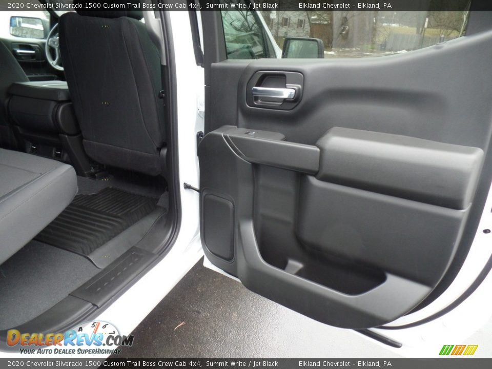 2020 Chevrolet Silverado 1500 Custom Trail Boss Crew Cab 4x4 Summit White / Jet Black Photo #35