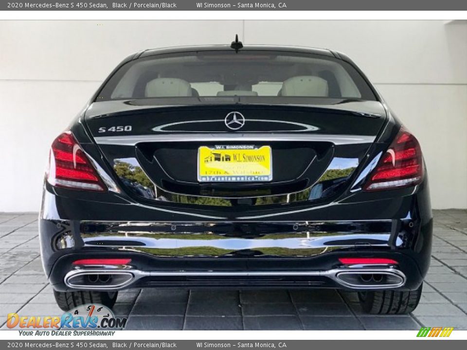 2020 Mercedes-Benz S 450 Sedan Black / Porcelain/Black Photo #3