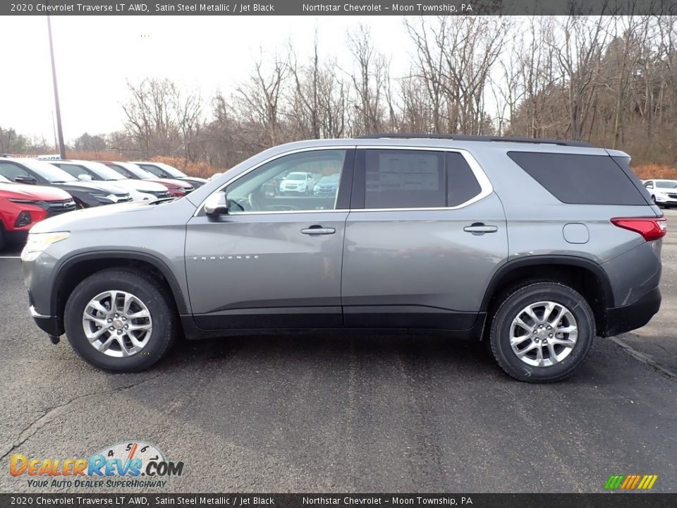 Satin Steel Metallic 2020 Chevrolet Traverse LT AWD Photo #2