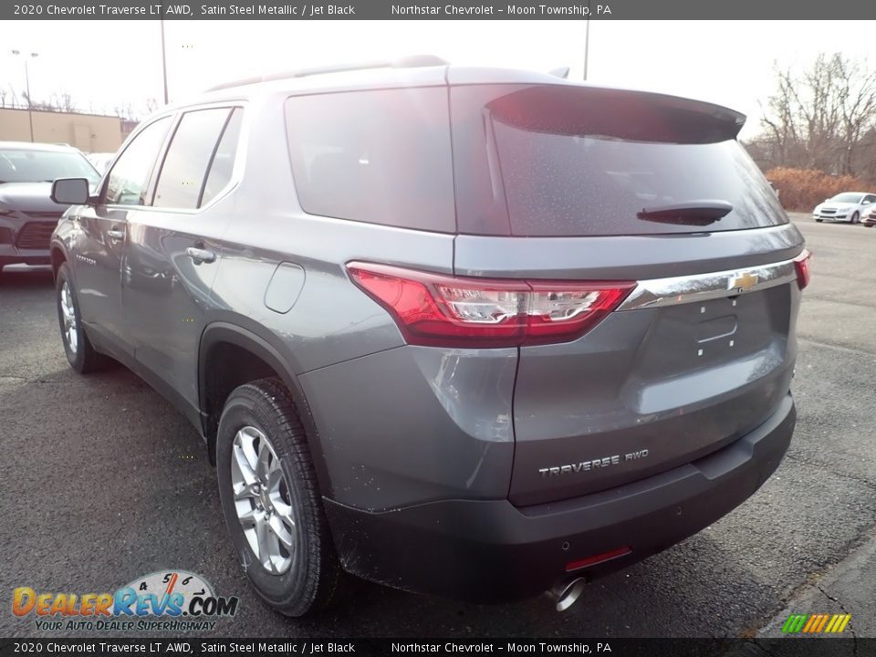 2020 Chevrolet Traverse LT AWD Satin Steel Metallic / Jet Black Photo #3