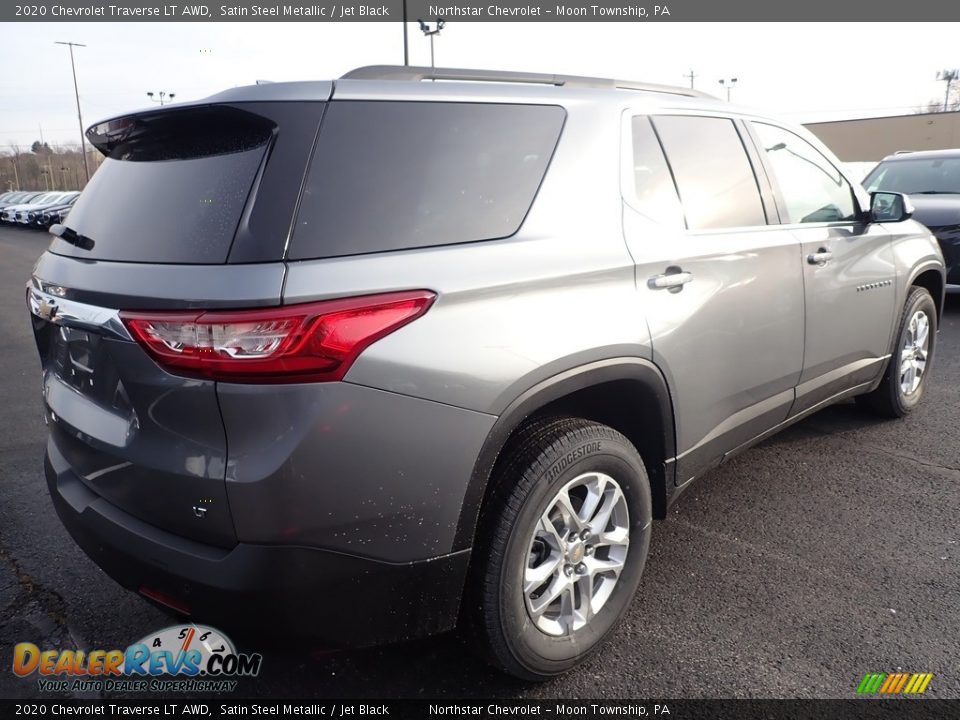 2020 Chevrolet Traverse LT AWD Satin Steel Metallic / Jet Black Photo #5