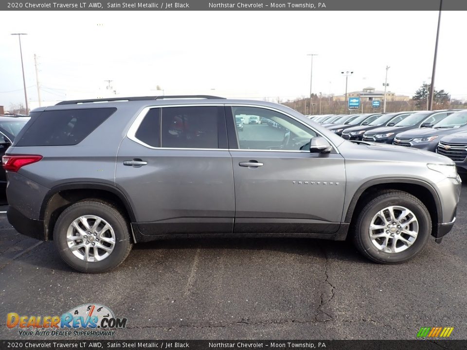 2020 Chevrolet Traverse LT AWD Satin Steel Metallic / Jet Black Photo #6