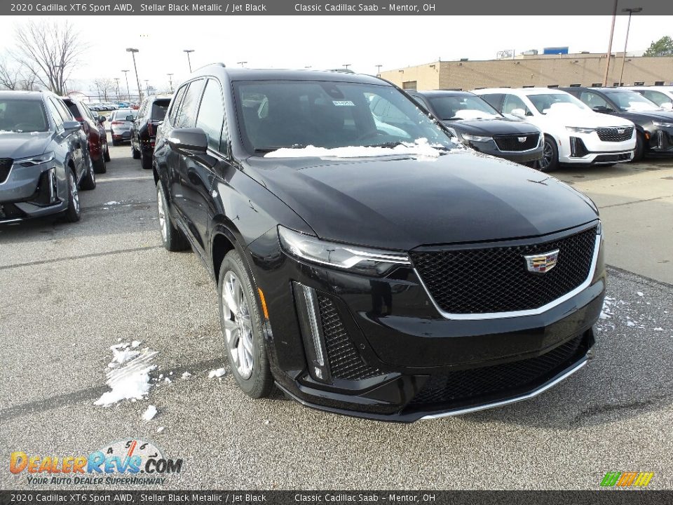 2020 Cadillac XT6 Sport AWD Stellar Black Metallic / Jet Black Photo #1