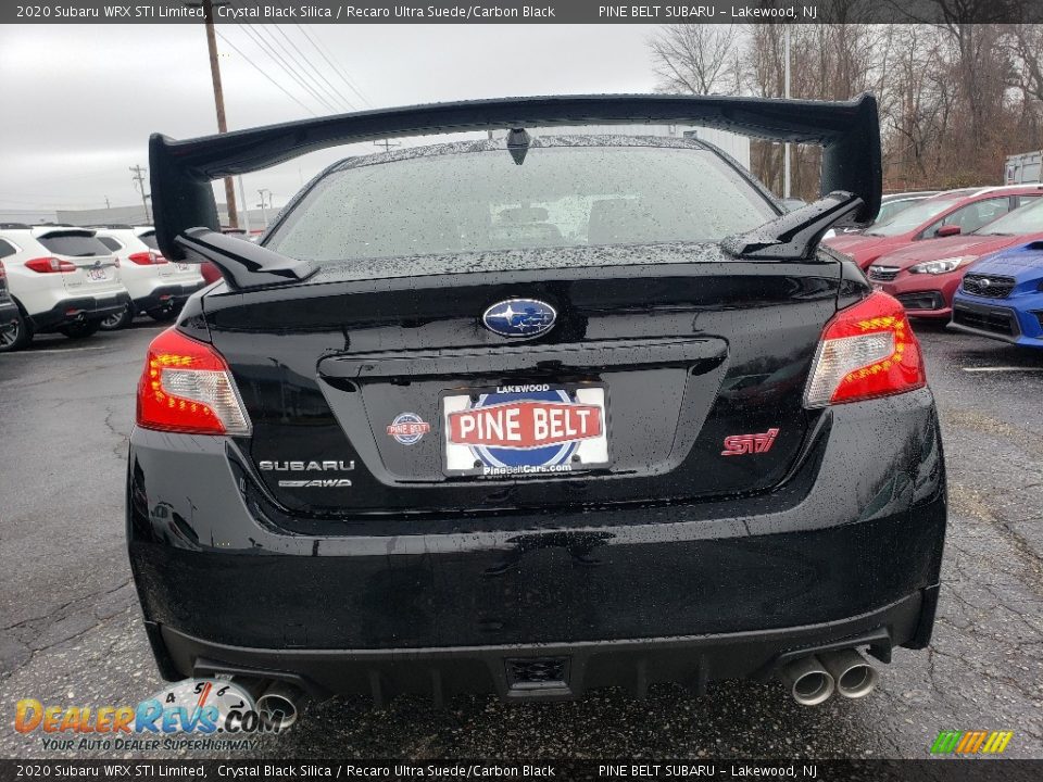 2020 Subaru WRX STI Limited Crystal Black Silica / Recaro Ultra Suede/Carbon Black Photo #5