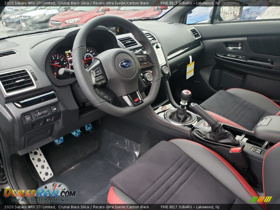 Recaro Ultra Suede/Carbon Black Interior - 2020 Subaru WRX STI Limited Photo #7