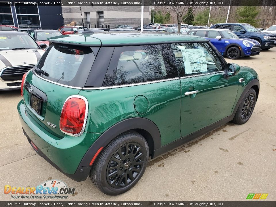 2020 Mini Hardtop Cooper 2 Door British Racing Green IV Metallic / Carbon Black Photo #2