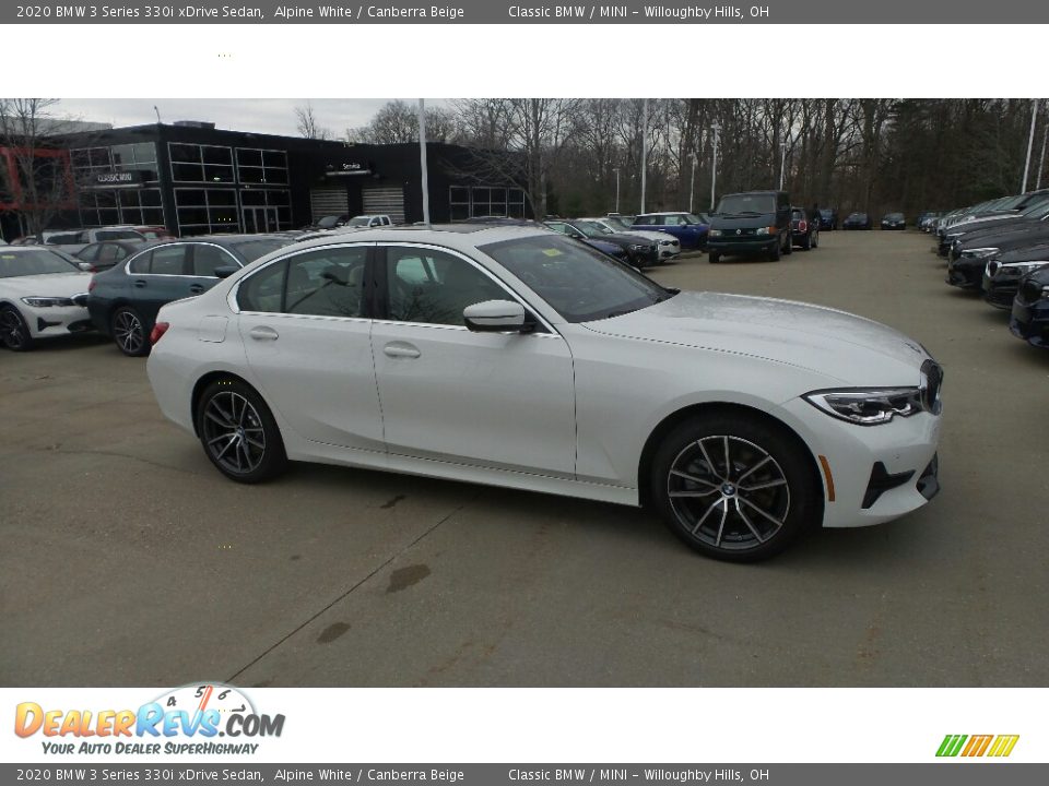 2020 BMW 3 Series 330i xDrive Sedan Alpine White / Canberra Beige Photo #1